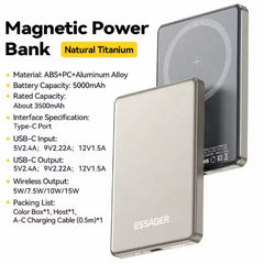 Huitich A - Express Magnetic Wireless Power Bank for iPhone 5000mAh - Mumzar