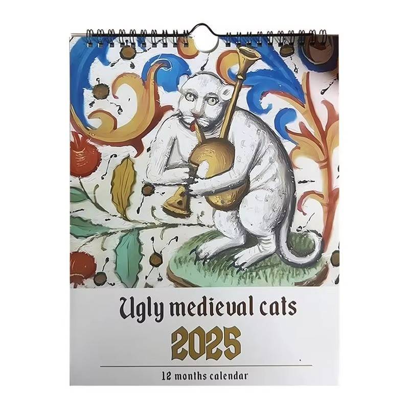 Huitich A - Express Medieval Cat Calendar 2025 Ugly Cats - Mumzar