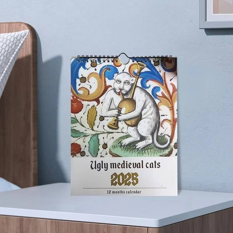 Huitich A - Express Medieval Cat Calendar 2025 Ugly Cats - Mumzar
