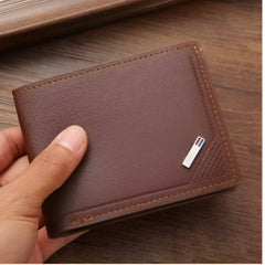 Huitich A - Express Men's Frosted Leather Wallet with Coin Pocket - Mumzar