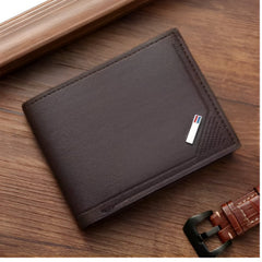 Huitich A - Express Men's Frosted Leather Wallet with Coin Pocket - Mumzar