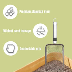 Huitich A - Express Metal Pet Poop Shovel Durable Stainless Steel - Mumzar
