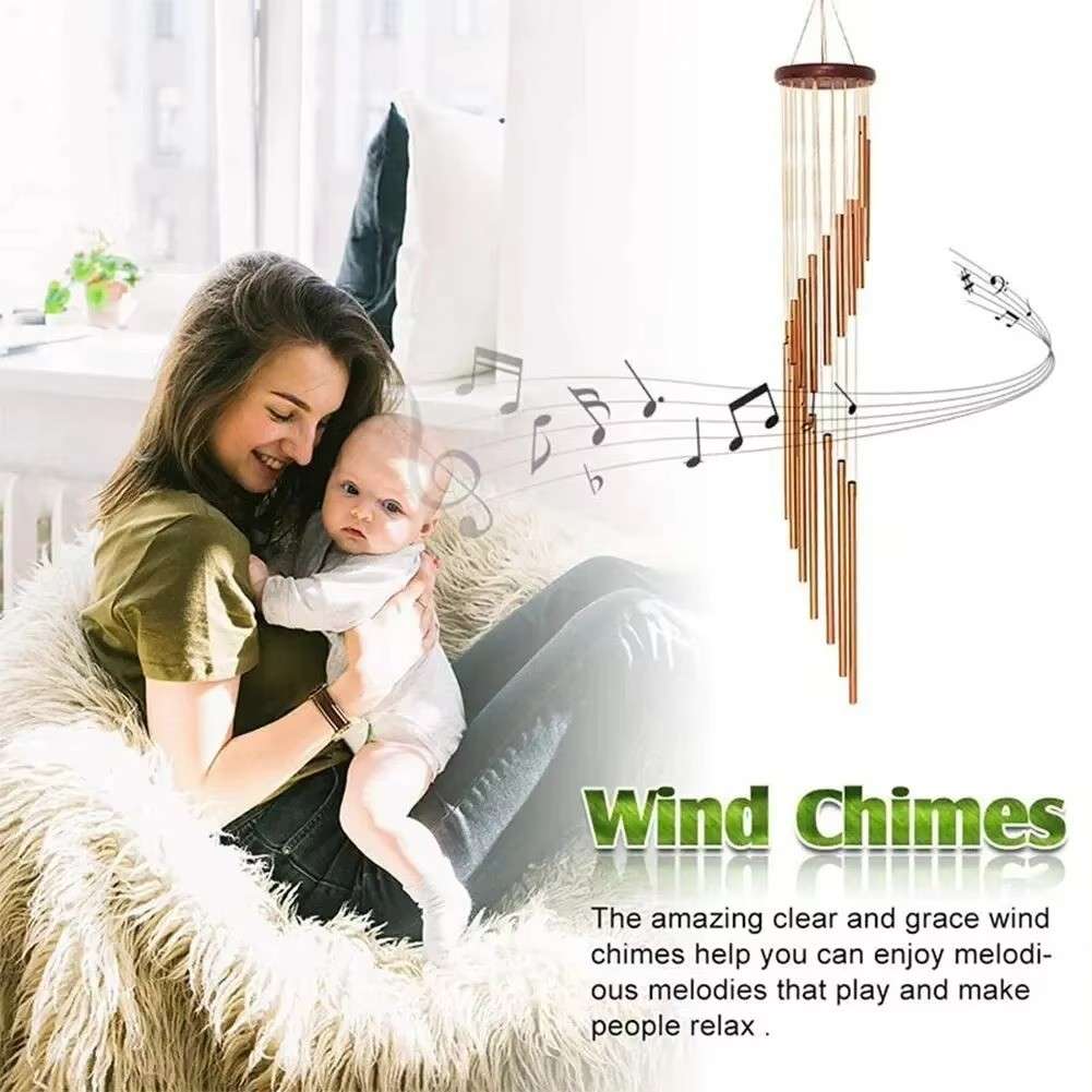 Huitich A - Express Metal Wind Chimes for Garden 12 Aluminum Tubes - Mumzar