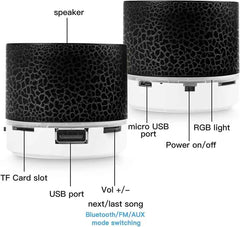 Huitich A - Express Mini Bluetooth Speaker with LED Light - Mumzar