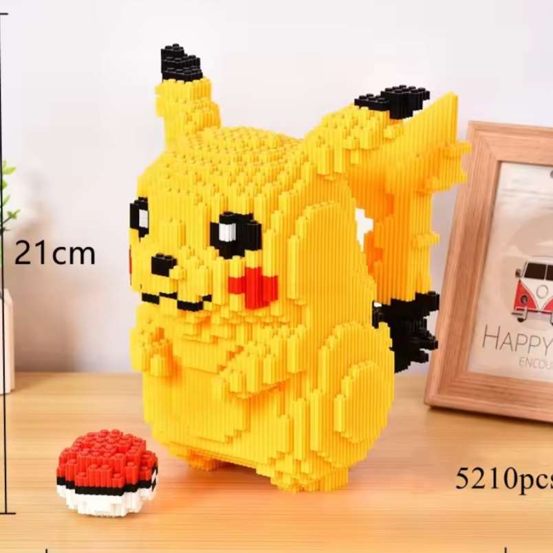 Huitich A - Express Mini Pikachu Diamond Blocks Model Toy - Mumzar