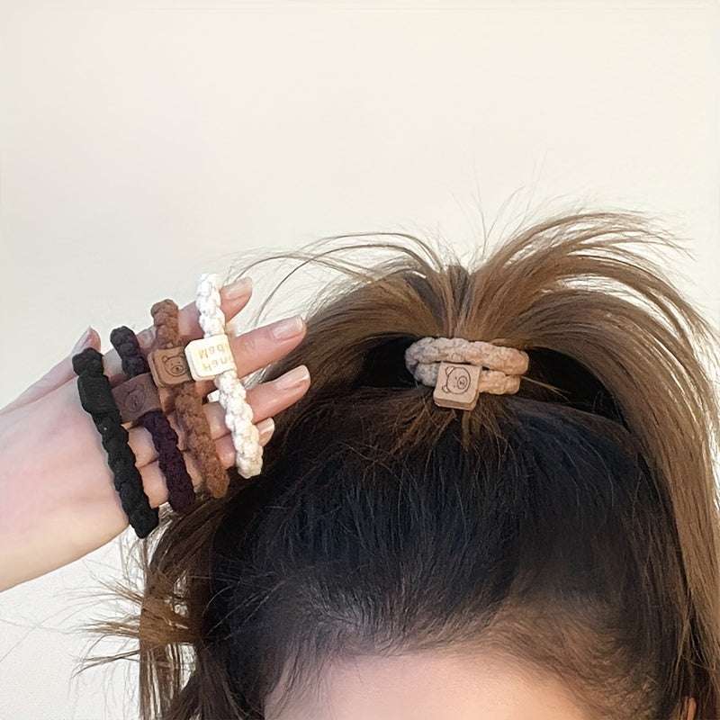 Huitich A - Express Minimalist Hair Scrunchies Set Ponytail Ties - Mumzar