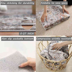 Huitich A - Express Ocean Wave Bathroom Rug VIKAMA Upgraded Material - Mumzar