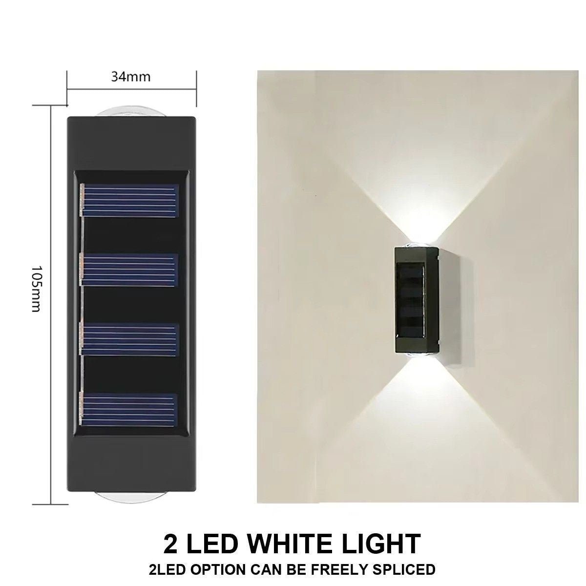 Huitich A - Express Outdoor Solar Wall Lamp Waterproof Light - Mumzar