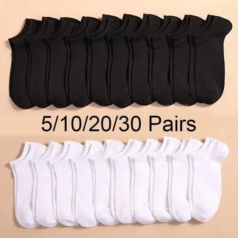 Huitich A - Express Plain Color Boat Socks for Men Women - Mumzar