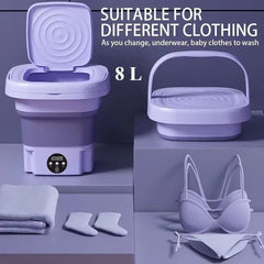 Huitich A - Express Portable Mini Washing Machine 8L Foldable - Mumzar