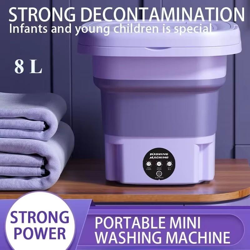 Huitich A - Express Portable Mini Washing Machine 8L Foldable - Mumzar