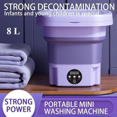 Huitich A - Express Portable Mini Washing Machine 8L Foldable - Mumzar