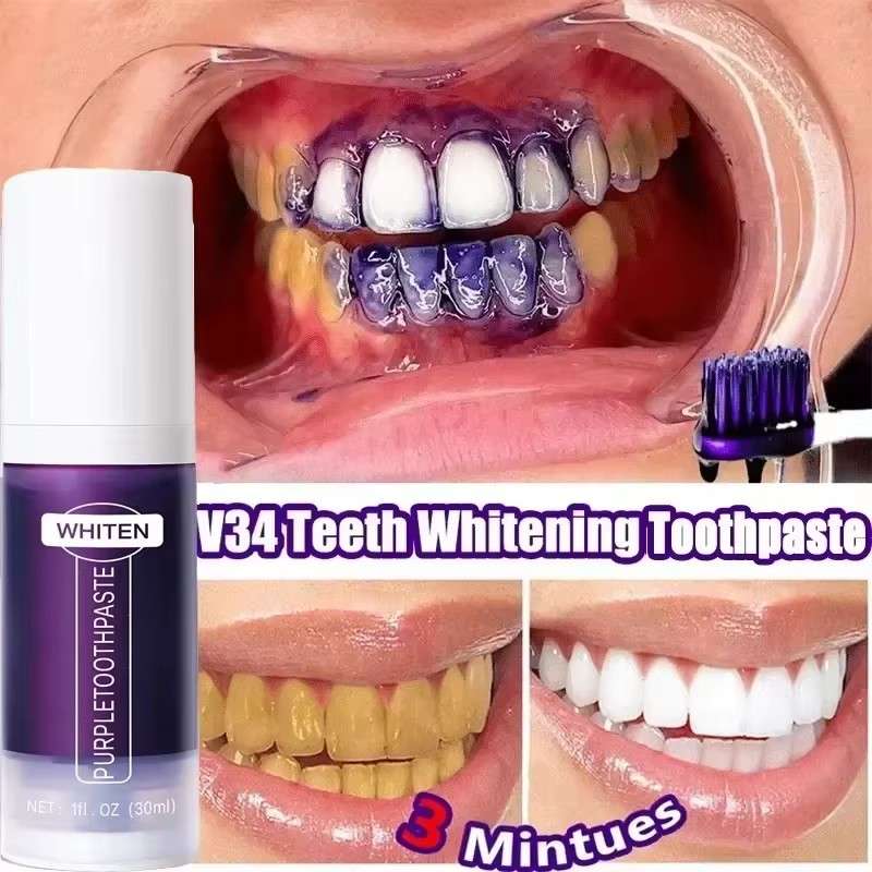 Huitich A - Express Purple Teeth Whitening Toothpaste V34 - Mumzar