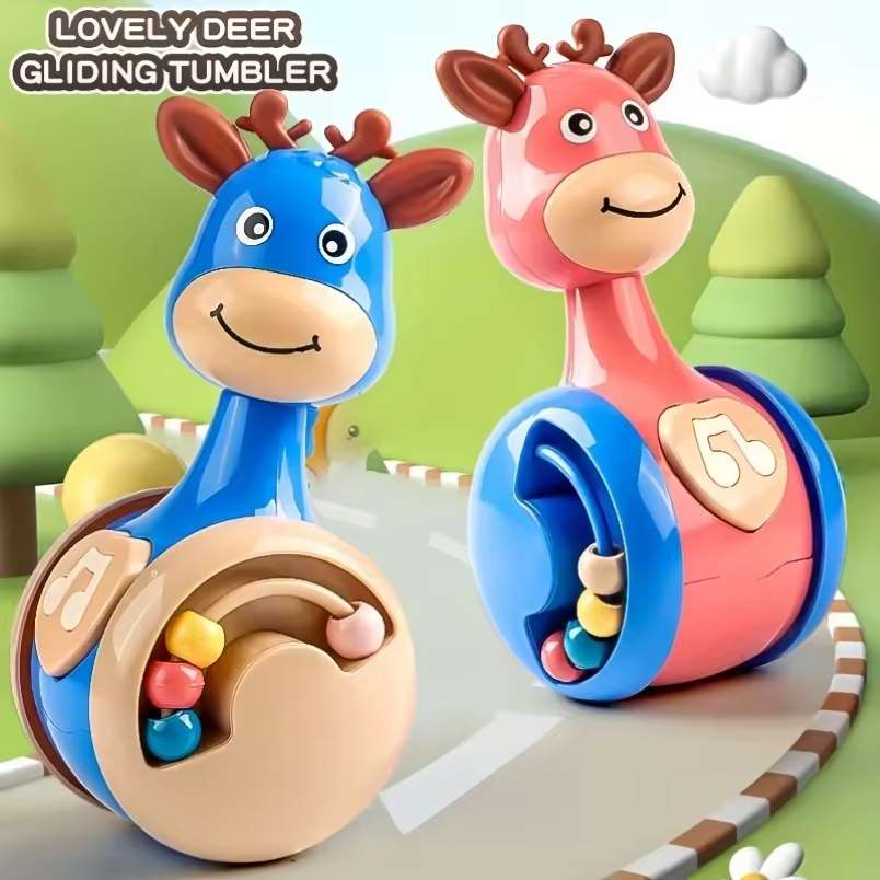 Huitich A - Express Roly Poly Baby Toy with Beads - Mumzar