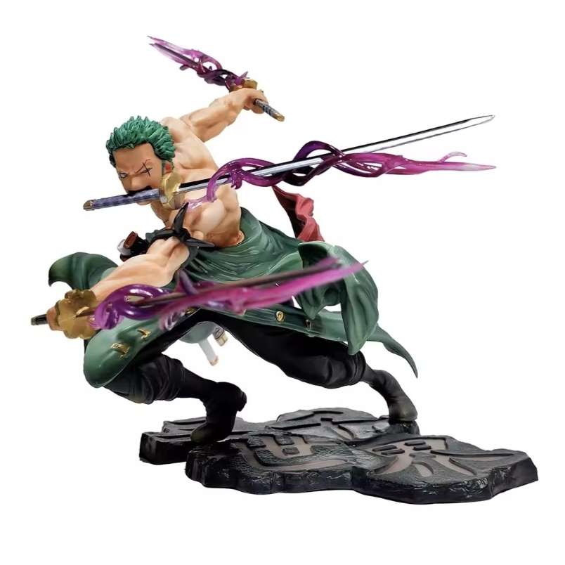 Huitich A - Express Roronoa Zoro Action Figure with Flame Effect - Mumzar