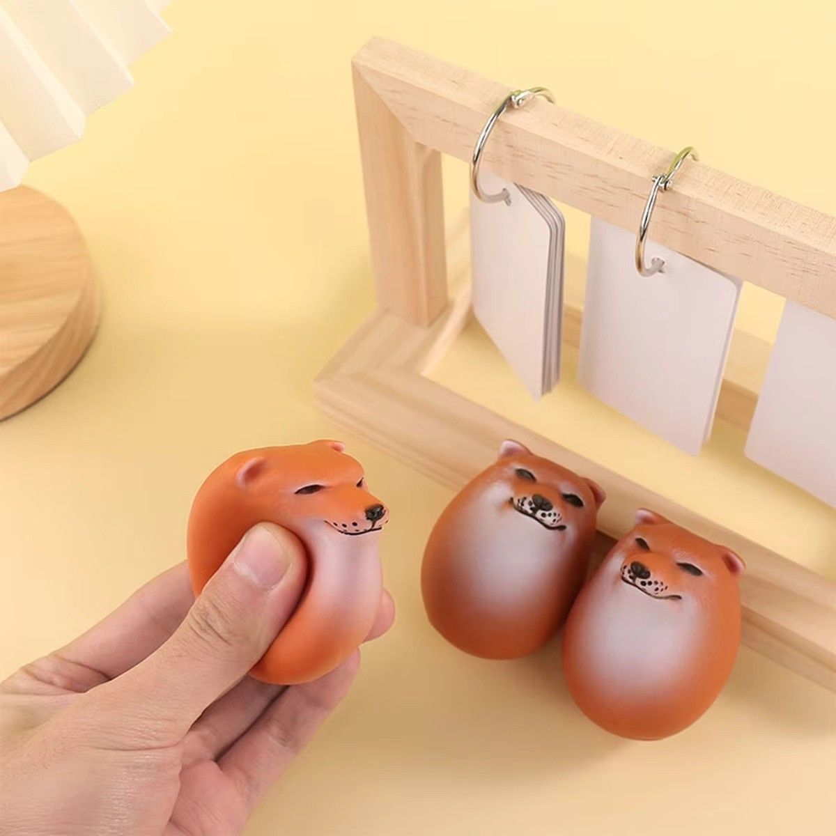 Huitich A - Express Shiba Inu Desk Decor Egg Shape PVC - Mumzar