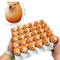 Huitich A - Express Shiba Inu Desk Decor Egg Shape PVC - Mumzar