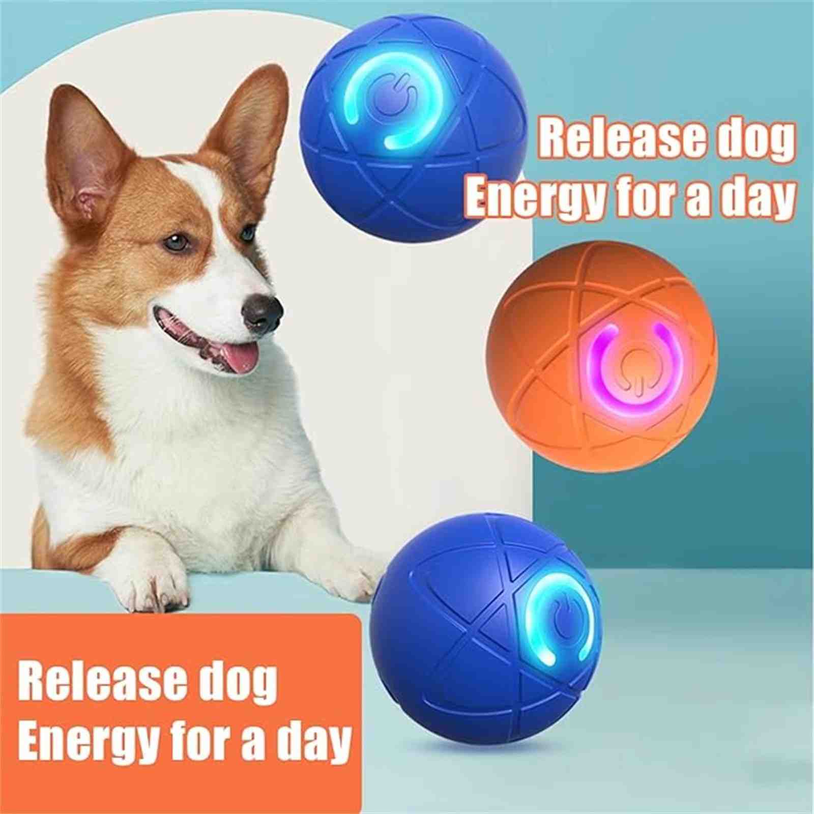 Huitich A - Express Smart Interactive Dog Toy Ball USB Bouncing - Mumzar