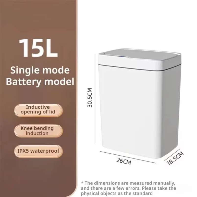 Huitich A - Express Smart Sensor Trash Can 15L Battery - Powered - Mumzar