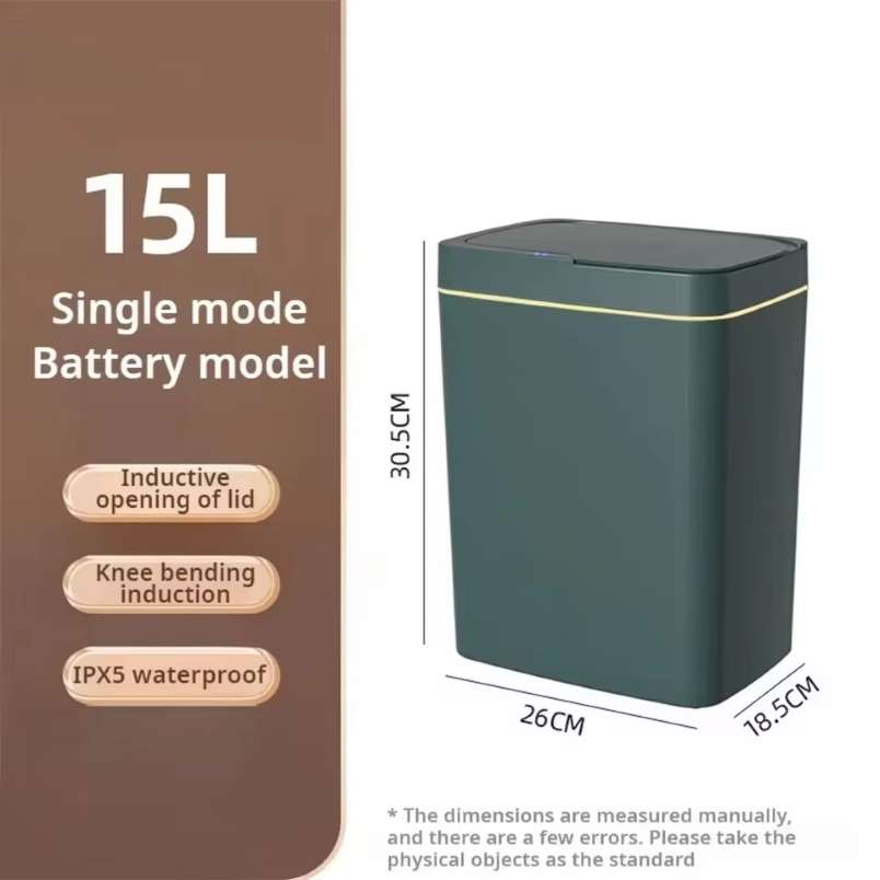Huitich A - Express Smart Sensor Trash Can 15L Battery - Powered - Mumzar