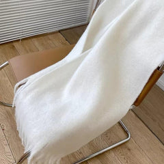 Huitich A - Express Soft Mohair Tassel Wrap Winter Scarf - Mumzar