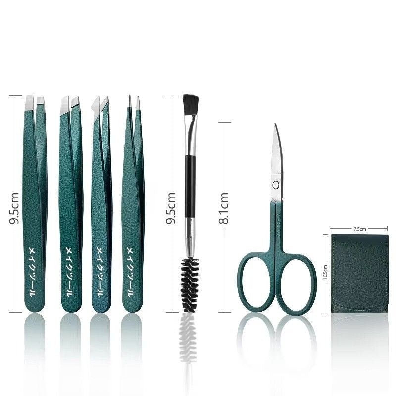 Huitich A - Express Stainless Steel Eyebrow Tweezers Set - Mumzar