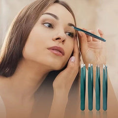 Huitich A - Express Stainless Steel Eyebrow Tweezers Set - Mumzar