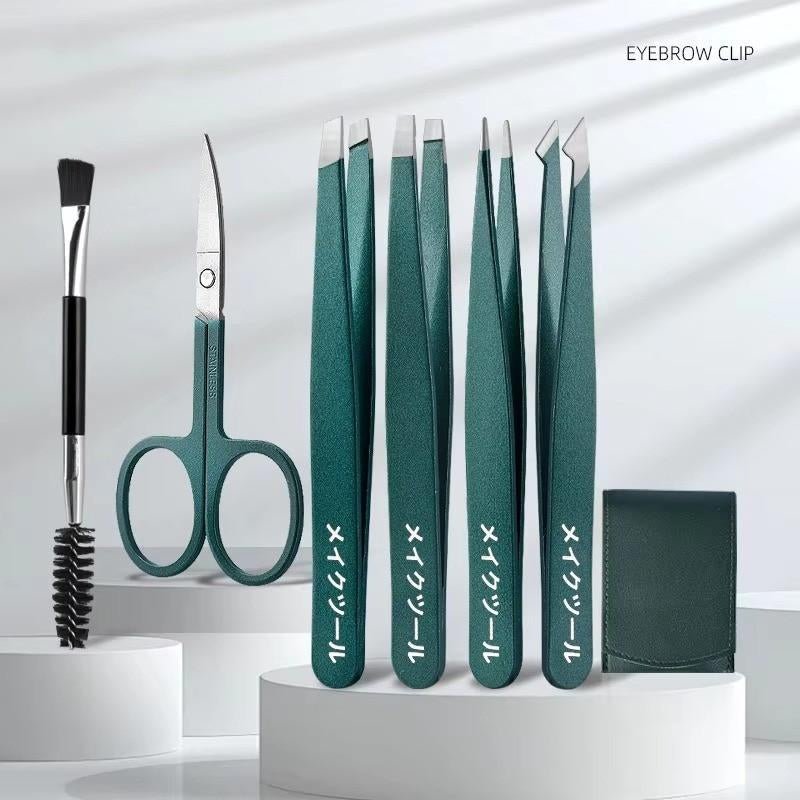 Huitich A - Express Stainless Steel Eyebrow Tweezers Set - Mumzar