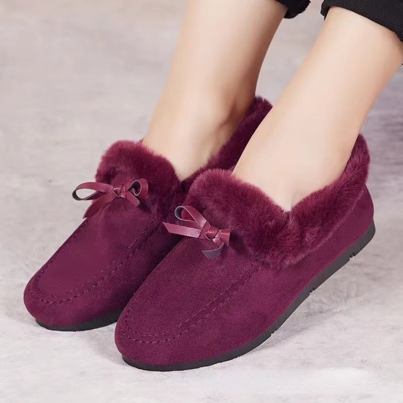 Huitich A - Express Warm Plush Loafers for Women Soft Moccasins - Mumzar