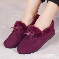 Huitich A - Express Warm Plush Loafers for Women Soft Moccasins - Mumzar