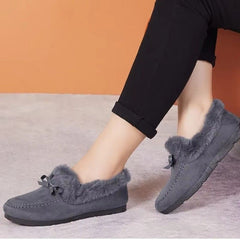 Huitich A - Express Warm Plush Loafers for Women Soft Moccasins - Mumzar