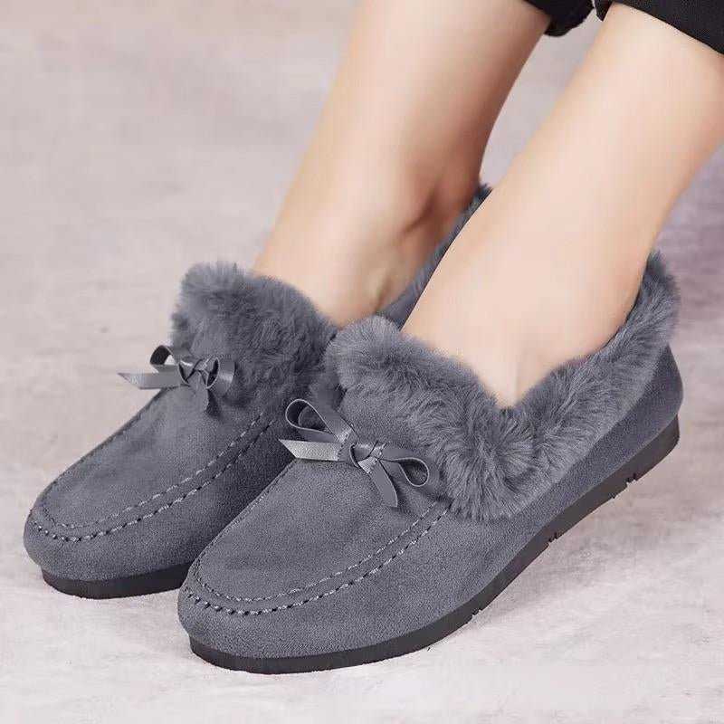 Huitich A - Express Warm Plush Loafers for Women Soft Moccasins - Mumzar