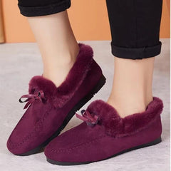Huitich A - Express Warm Plush Loafers for Women Soft Moccasins - Mumzar
