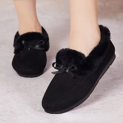 Huitich A - Express Warm Plush Loafers for Women Soft Moccasins - Mumzar