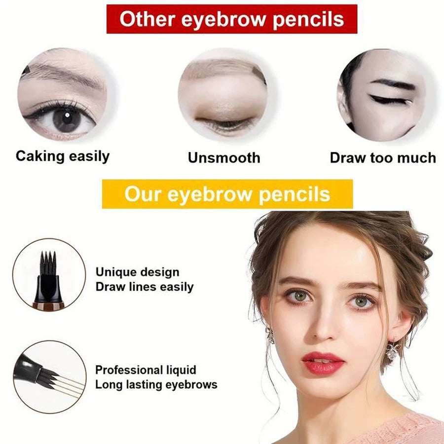 Huitich A - Express Waterproof Eyebrow Pen with Fine Tip - Mumzar
