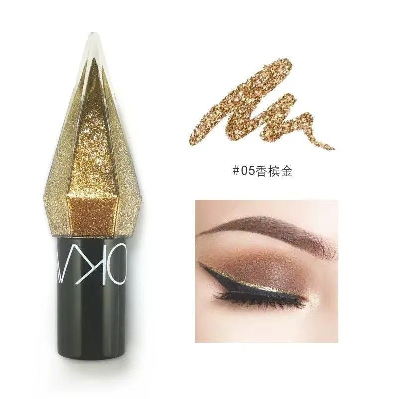 Huitich A - Express Waterproof Glitter Eyeliner Silver Rose Gold - Mumzar