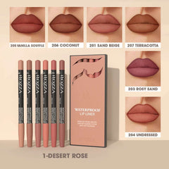 Huitich A - Express Waterproof Lip Liner Set 6 Colors - Mumzar