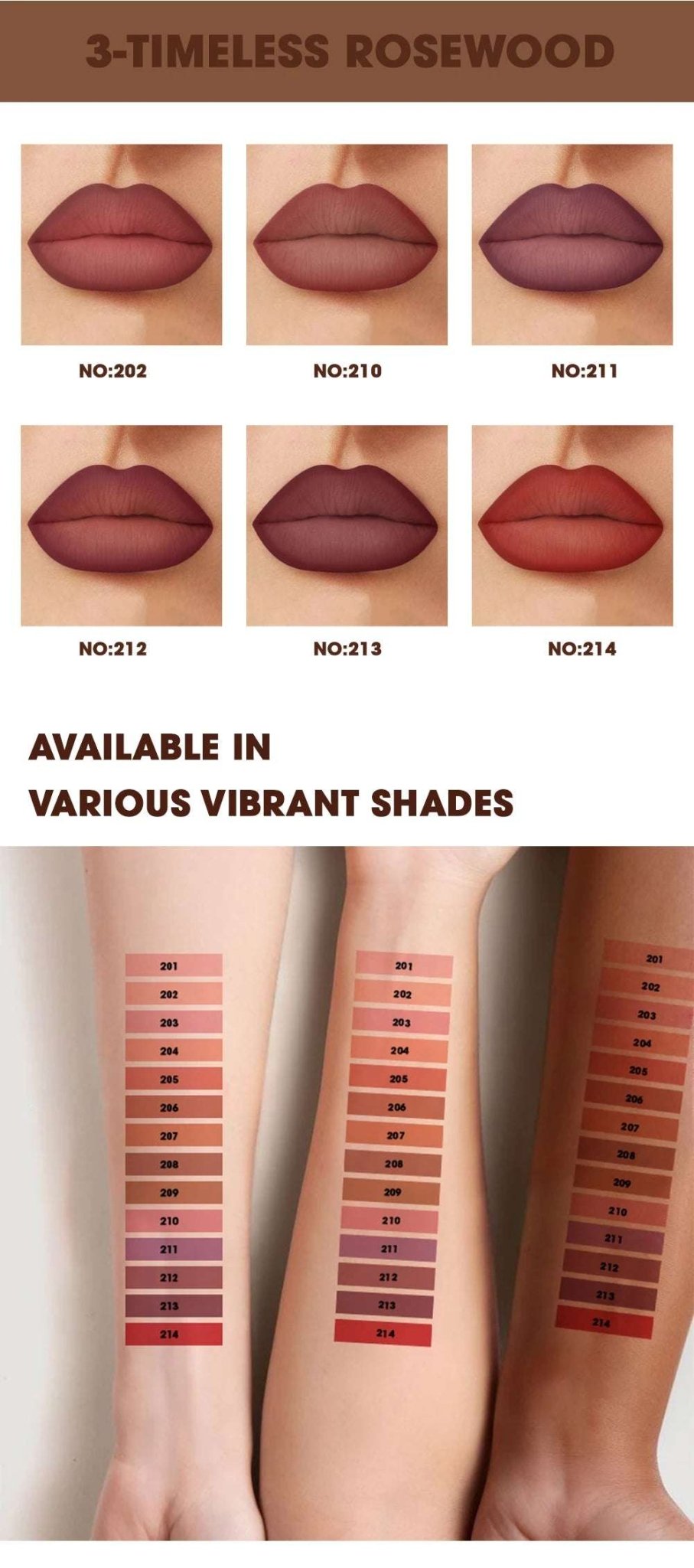 Huitich A - Express Waterproof Lip Liner Set 6 Colors - Mumzar