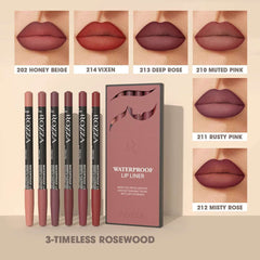 Huitich A - Express Waterproof Lip Liner Set 6 Colors - Mumzar