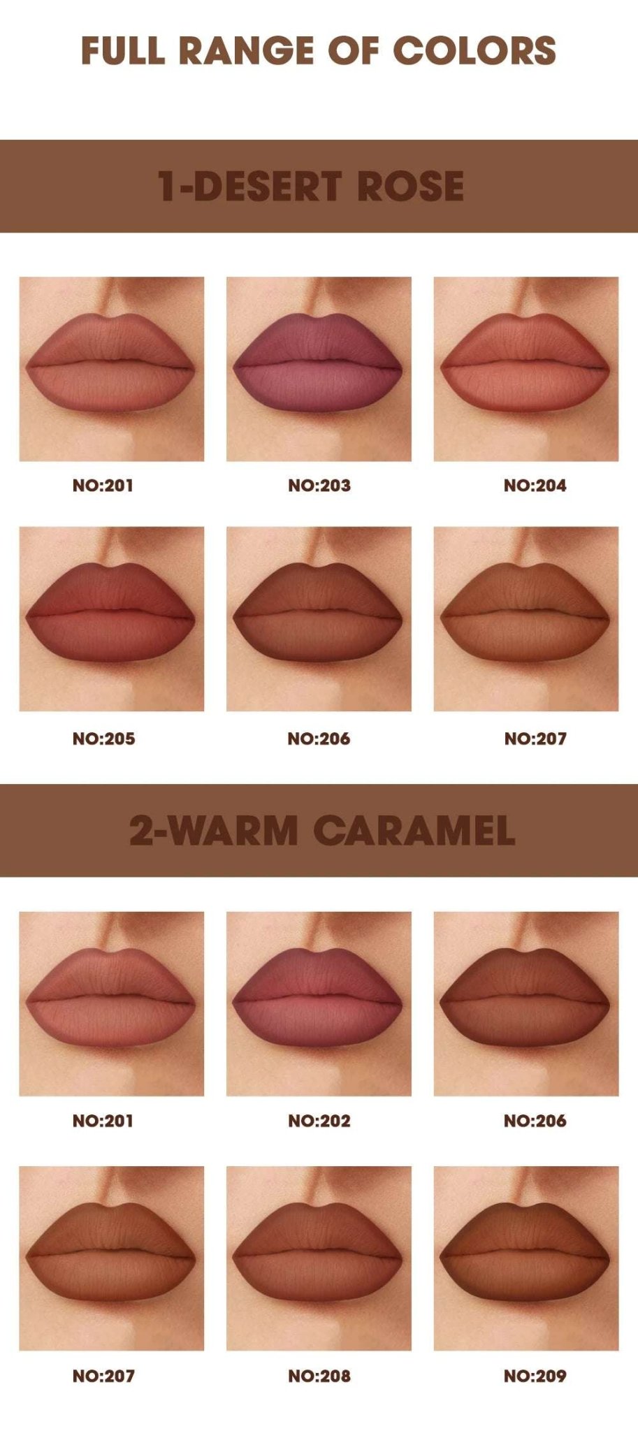 Huitich A - Express Waterproof Lip Liner Set 6 Colors - Mumzar