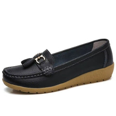 Huitich A - Express White Ballet Flats for Women Casual Slip - On Loafers - Mumzar