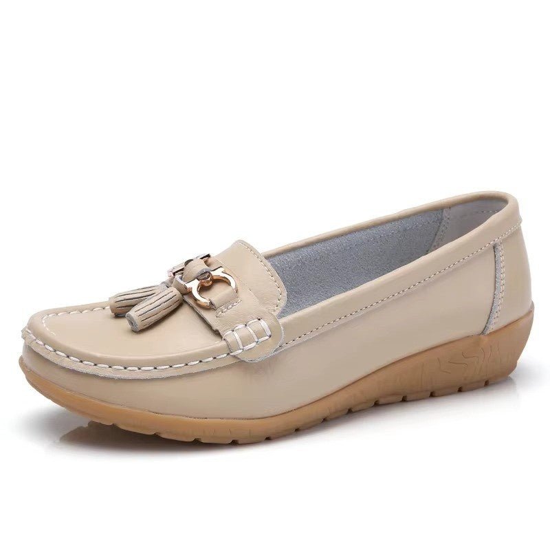 Huitich A - Express White Ballet Flats for Women Casual Slip - On Loafers - Mumzar