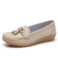 Huitich A - Express White Ballet Flats for Women Casual Slip - On Loafers - Mumzar