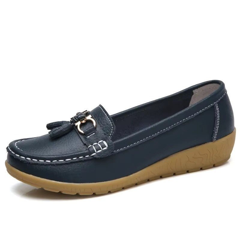 Huitich A - Express White Ballet Flats for Women Casual Slip - On Loafers - Mumzar