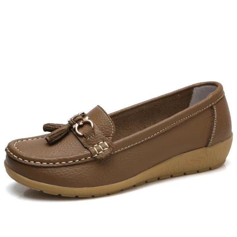 Huitich A - Express White Ballet Flats for Women Casual Slip - On Loafers - Mumzar