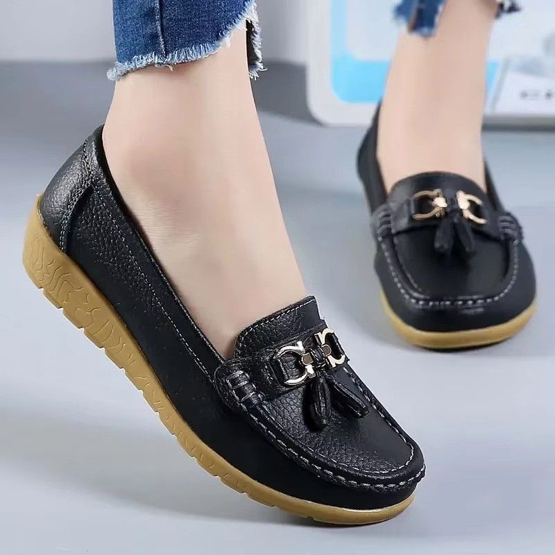 Huitich A - Express White Ballet Flats for Women Casual Slip - On Loafers - Mumzar