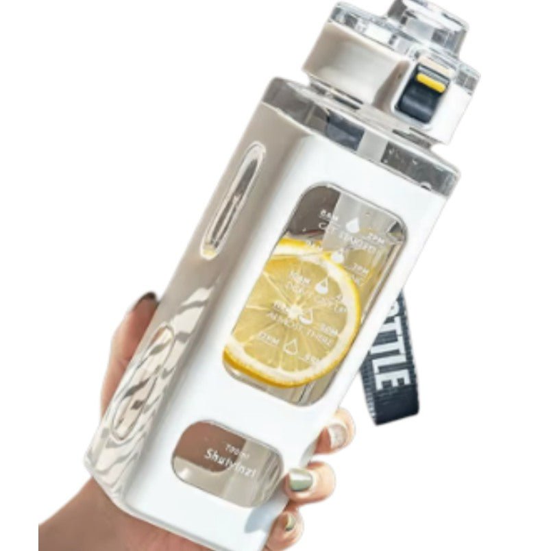 Huitich A - Express White Sports Water Bottle with Time Marker - Mumzar