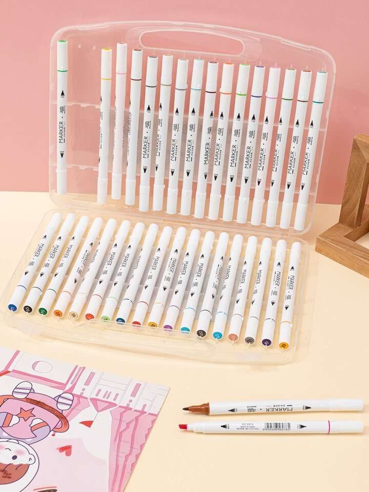 Huitich Acrylic Marker Set 24 Colors Vibrant Art Supplies - Mumzar