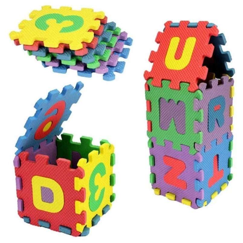 Huitich Alphabet Play Mat for Toddlers Foam Puzzle Mat - Mumzar