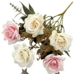 Huitich Artificial Flower Decor Set Elegant Rose Bouquets - Mumzar